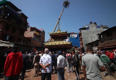  सकियो बिस्केट जात्रा : अन्तिम दिन हात नभएको लिङ्गो ढालियो 